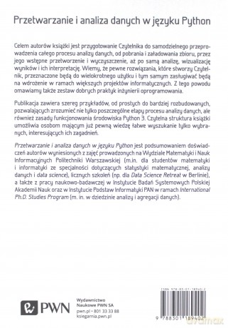 Przetwarzanie i analiza danych w języku Python - Marek Gogolewski [KSIĄŻKA]