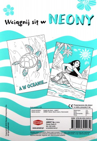 Vaiana skarb oceanu Neonowanki [KSIĄŻKA]