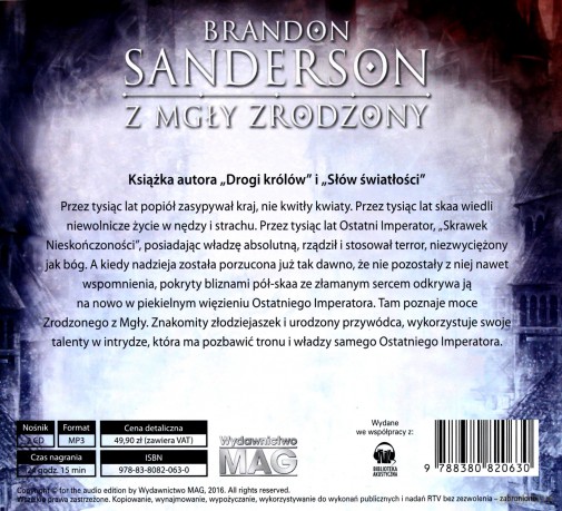Z mgły zrodzony - Brandon Sanderson [AUDIOBOOK]