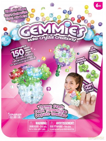 Zestaw gemmies kwiatki 150 elementów