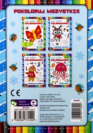 Zimowe zabawy moje ulubione kolorowanki [KSIĄŻKA]