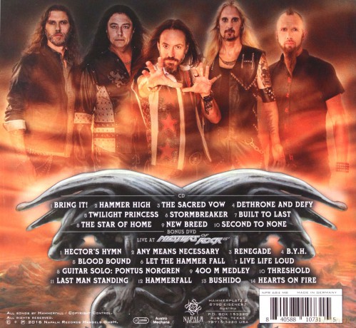 Hammerfall: Built To Last (Limited Edition) [CD]+[DVD]