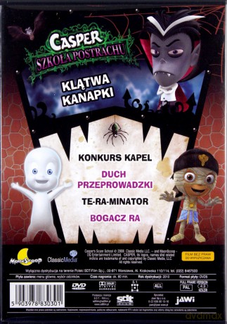 Casper Szkoła Strachu - Klątwa Kanapki [DVD]