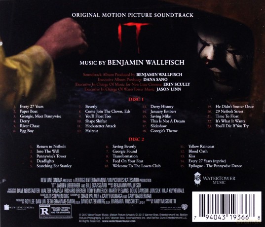 It soundtrack (To) (Benjamin Wallfisch) [CD]