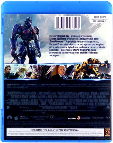 Transformers: Ostatni Rycerz [Blu-Ray]