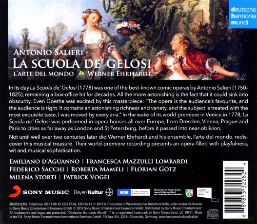 L'arte del mondo: Salieri: La scuola de' gelosi [3CD]