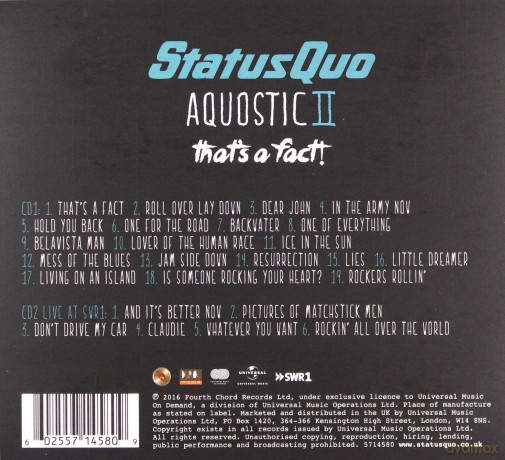 Status Quo: Aquostic II - That\'s a Fact! (Deluxe) [2CD]