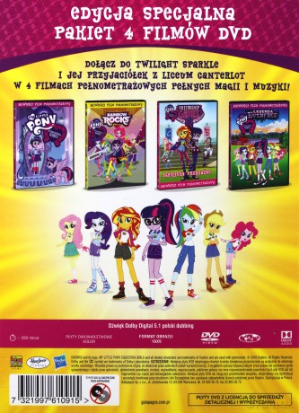 My Little Pony: Equestria Girls Pakiet [4DVD]