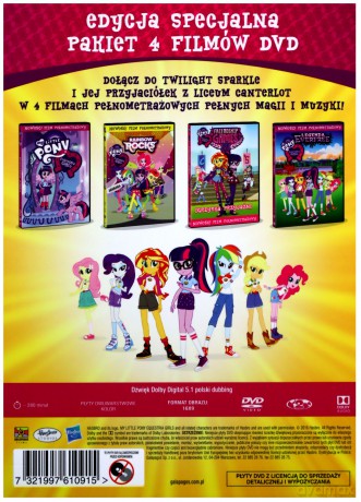 My Little Pony: Equestria Girls Pakiet [4DVD]