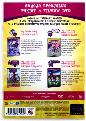 My Little Pony: Equestria Girls Pakiet [4DVD]