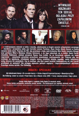 The Following Sezon 3 [4DVD]