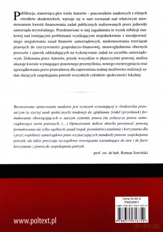 Finansowanie zadań publicznych służących zaspokajaniu potrzeb wspólnot samorządowych - Anna Zalcewicz [KSIĄŻKA]
