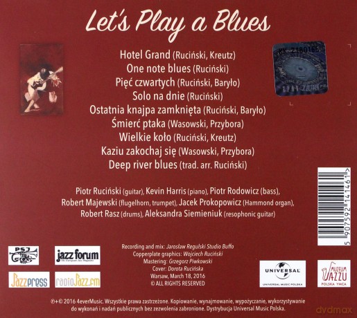 Piotr Ruciński: Let's Play A Blues [CD]