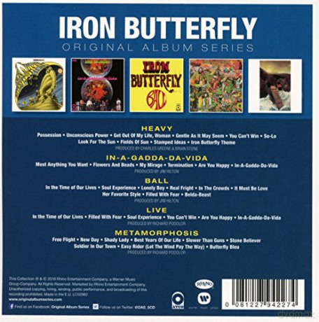 Iron Butterfly: Original Album Series [5CD]