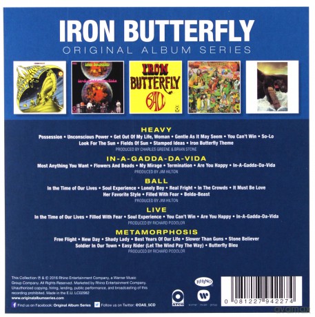 Iron Butterfly: Original Album Series [5CD]