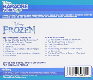 Disney Karaoke Series: Frozen / Kraina Lodu (wydanie UK) [CD]
