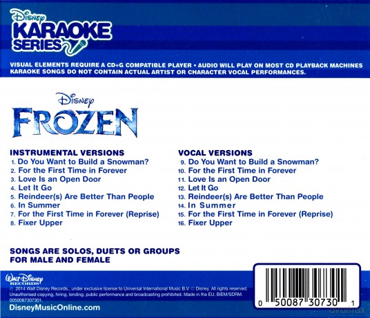 Disney Karaoke Series: Frozen / Kraina Lodu (wydanie UK) [CD]
