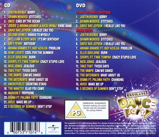 Ultimate Dance Party 2016 [CD]