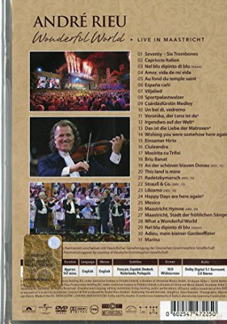 Andre Rieu: Wonderful World - Live In Maastricht [DVD]