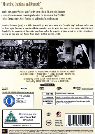 The Song of Bernadette (Pie?ń o Bernadetcie) [DVD]