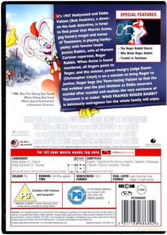 Who Framed Roger Rabbit (Special Edition) (Kto wrobil królika Rogera?) [DVD]