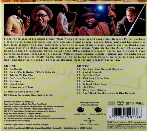 Gregory Porter: Live In Berlin [2CD]+[DVD]