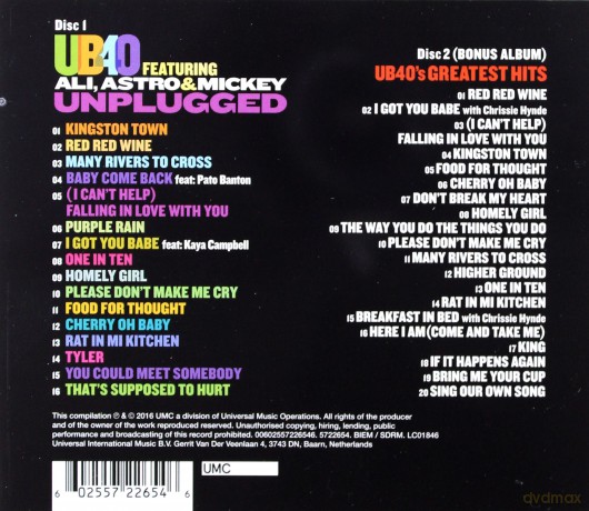Ub40: Unplugged - Greatest Hits [2CD]