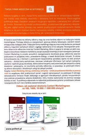 Content marketing. Dotrzyj, zainteresuj, zatrzymaj. Sztuka pozyskiwania klientów za pomocą treści - Tomasz Stopka [KSIĄŻKA]