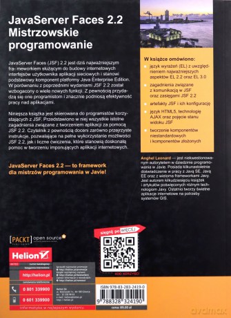 Javaserver faces 2.2 Mistrzowskie programowanie - Anghel Leonard [KSIĄŻKA]