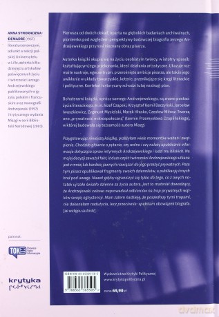 Jerzy Andrzejewski. Przyczynek do biografii prywatnej - Anna Demadre-Synoradzka [KSIĄŻKA]