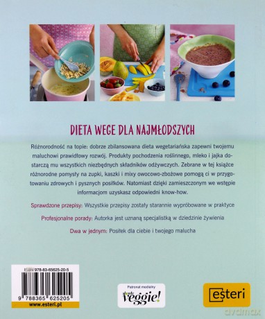 Wegetariańskie przepisy dla maluchów. Zdrowo już od pierwszej łyżki - Dagmar Von Cramm [KSIĄŻKA]