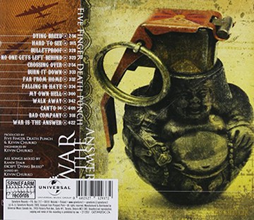 Five Finger Death Punch: War Is The Answer [CD]