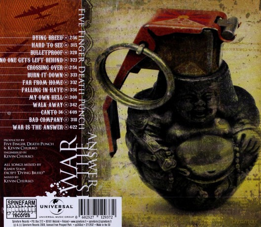 Five Finger Death Punch: War Is The Answer [CD]
