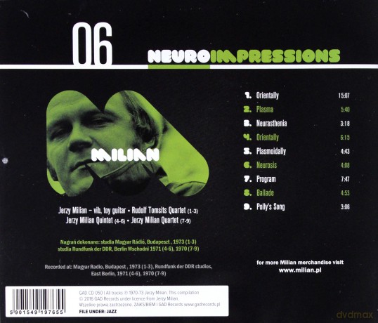 Jerzy Milian: Neuroimpressions [CD]