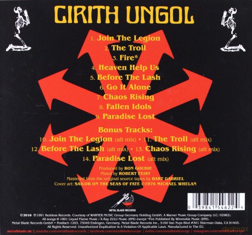 Cirith Ungol: Paradise Lost [CD]