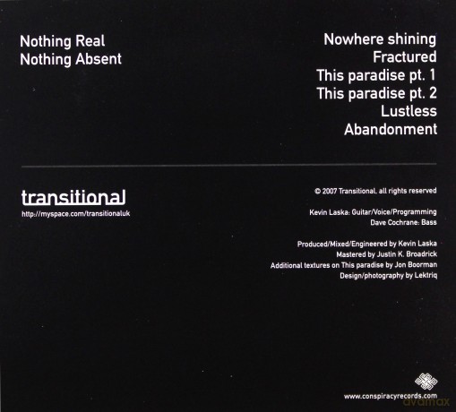 Transitional: Nothing Real Nothing Absent (digipack) [CD]