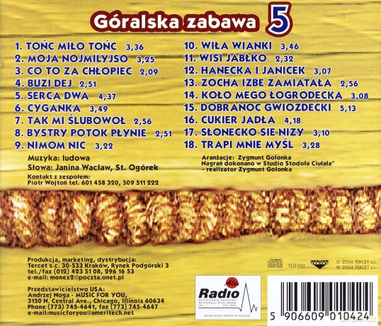 Kapela Górole: Góralska Zabawa 5 [CD]