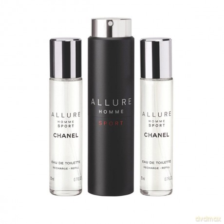Chanel Allure Homme Sport woda toaletowa 3 x 20 ml spray - Refill wkład uzupełniający