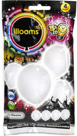 BALONY LED Białe 4pak