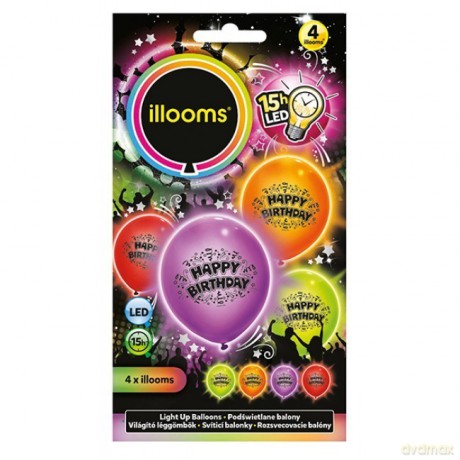 BALONY LED Urodziny