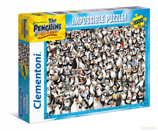 CLEMENTONI 1000 el. Pingwiny z Madagaskaru [PUZZLE]