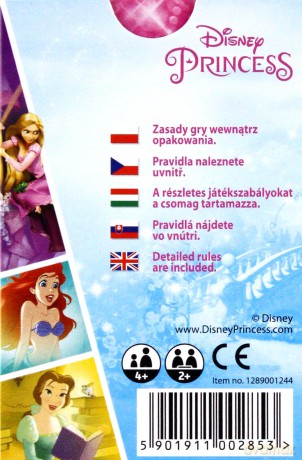 Czarny Piotruś Memo - Disney Princess [KARTY]