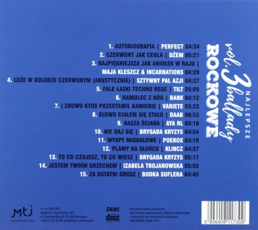 Najlepsze ballady rockowe vol. 3 [CD]