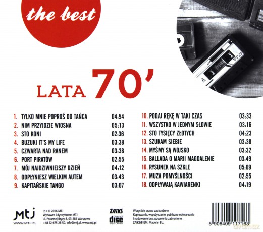 Best Lata 70-te - Odpływają kawiarenki [CD]
