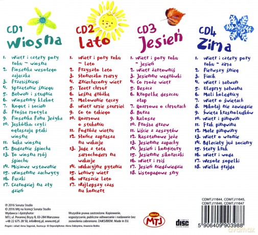 Teatr Malucha - Cztery pory roku - Wiosna, Lato, Jesień, Zima - BOX [4CD]