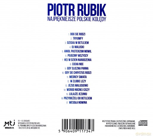 Piotr Rubik: Najpiękniejsze Polskie Kolędy [CD]