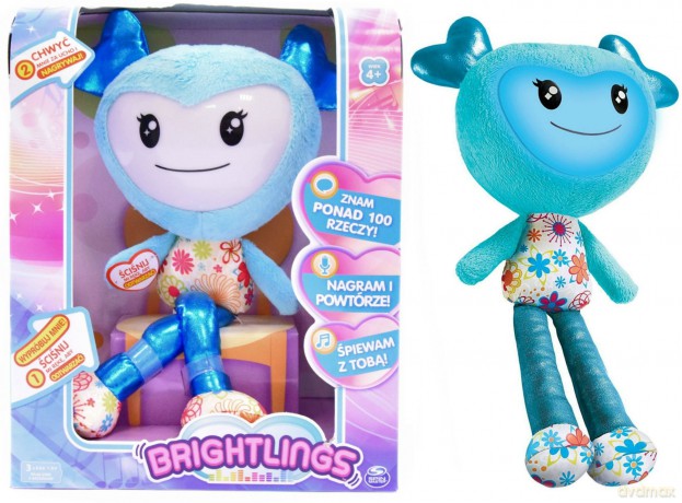 Brightlings interaktywna Lalka - turkusowa