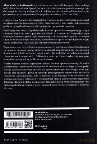 Finanse i prawo finansowe - Alina Majchrzycka-Guzowska [KSIĄŻKA]