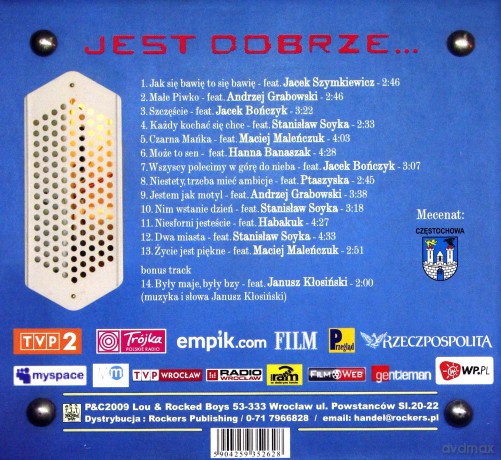 Jest Dobrze. Piosenki niedokończone (Stanisław Sojka, Andrzej Grabowski, Budyń, Maciej Maleńczuk) (digipack) [CD]