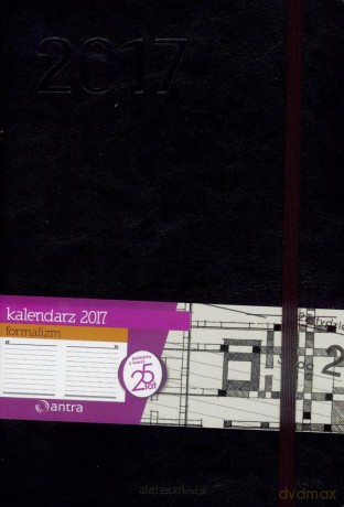 Kalendarz 2017 A5 Formalizm Czarny [KALENDARZ]